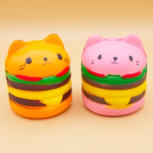 Slow-Rising Smile Cat Burger Squis