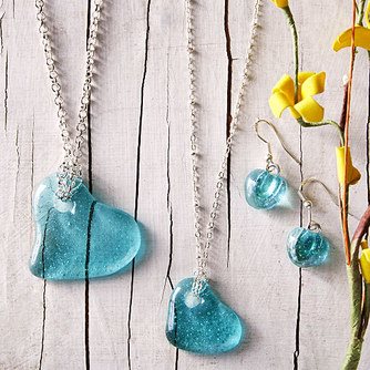Ball Jar heart jewelry necklaces