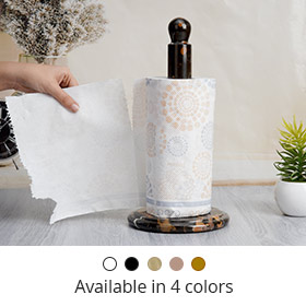 Marble Paper Towel Holder